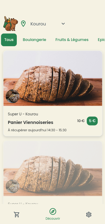 Pa Gaché App - Découvrez les paniers